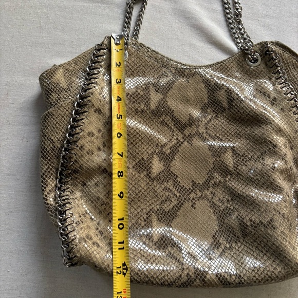 Michael Kors Jet Set Chain Faux Snakeskin Shoulder Tote - Picture 10 of 11